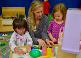 Kattula with students