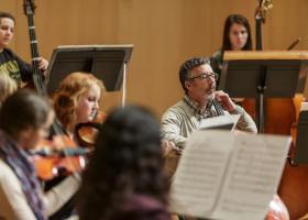 NMU Orchestra stock photo