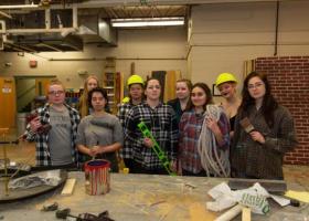 Women in the NMU scene shop
