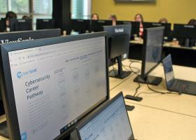 Institute interior during the Capture the Flag challenge.