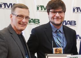 Dwight Brady and Todd Rose at the at the Great Lakes Media Conference in March.