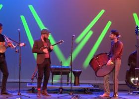 Screen shot of concert footage