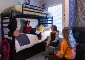 Residence hall stock photo