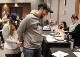 A participant is "arrested" for child abandonment and neglect.