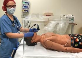 Canopy test with a mannequin (photo from Peter Pless via Scott Hagle)