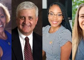 (from left) Hosang, VanWormer, Waller and Karavias Vega