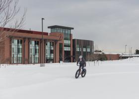 NMU Snowfest stock image