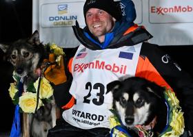 Seavey after his win (Marc Lester/ADN photo)