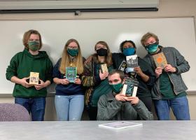 (Front): Jakob Lippert; (Back, from left): Brett Mattson, Ella Uren, Mackenzie Pierson, Deleena Simon and Andrew Semak