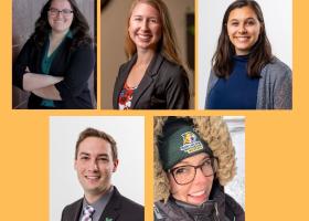 (Top left to right): Kendall, Mansfield and Rotundo; (bottom) Hartz and Fox