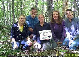 NMU team members (from left) Tru Hubbard, Lane Jeakle, Diana Lafferty, Amelia Bergquist and Sierra Gillman