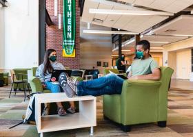 Students wearing masks