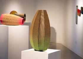 View of Schneider's exhibit