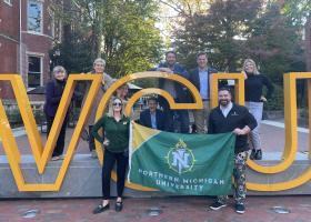 Front: O'Neill and Digneit. Back from left: Johnson, Schuiling, Thompson, Kapla, Korpi, Nyberg and Zadroga-Langlois.