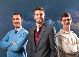 From left: Troy Morris, Austin Morris and Adam Kall.