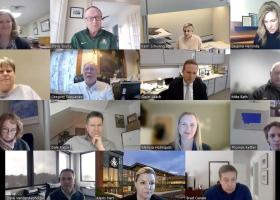 Screen shot from virtual forum