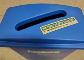 Nitrile glove disposal bin