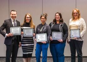 Attending team members Dominic and Michelle Andriacchi, Hopper, Taylor and Stein