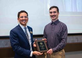 Lippert (right) with NMU Trustee and NMU Alumnus Jason Morgan