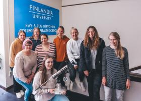 Finlandia students with the Fight the Flu trophy