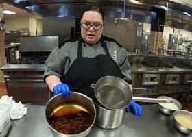 Griffus in the NMU kitchen