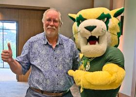 Seppanen with Wildcat Willy