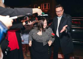 Couling (right) with actor Allie Reninger at the "Gemseeker" premiere in Skokie, Ill. (Photo by Daryl Wilkerson Jr.)