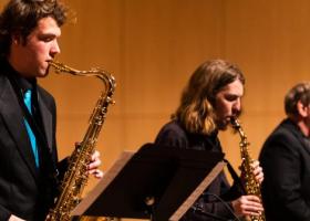 Jazz ensemble stock photo