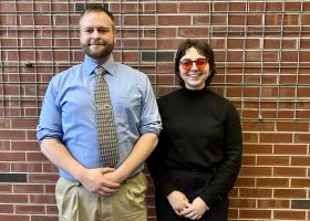 Joyal and Mulvaney, winners of the graduate student and McNair Scholar categories.