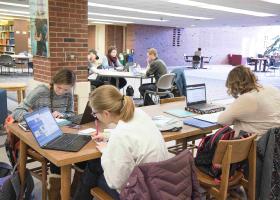 Olson Library stock photo