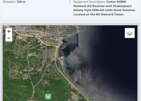 Screen shot of NMU's station on marinetraffic.com
