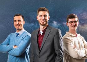 From left: Troy Morris, Austin Morris and Adam Kall