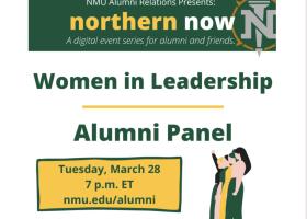 Women in Leadership alumni panel poster