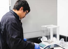 Medicinal plant chemistry stock photo