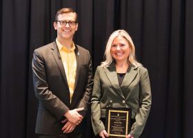 Riipi with President Brock Tessman