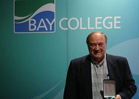 Dupont with his award