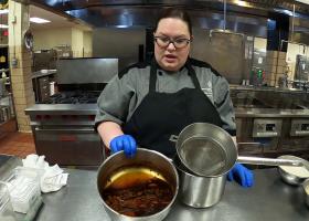 MacDonald during a previous cooking segment