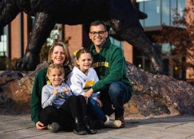 Brock and Kristin Tessman with their daughters