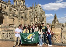 The NMU delegation in Spain (Amy Orf photo)