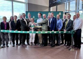 Ribbon-cutting for the new facility