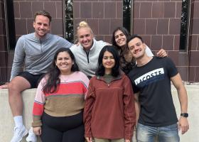 International GAs (top left to right): Jonas Vorbau, Rafaela Rafajlovska, Diana Dzasezeva (bottom left to right) Alanis Obando Caldera, Rafia Shamsi and Giuseppe Capello. Not pictured: George Mensah