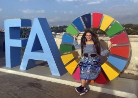 Fess at the event in Rome, which is the "the only Indigenous-related, high-level forum hosted by the Food and Agricultural Organization of the United Nations (FAO)."