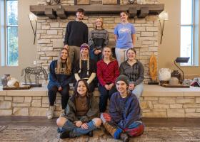 Some members of EcoReps pictured in October 2023.