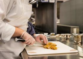 North Fork kitchen food prep (stock photo)