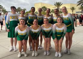NMU Dance Team at nationals in Florida.