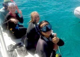 Students snorkeling