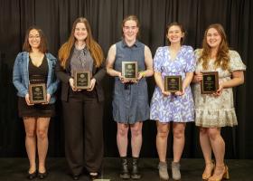 From left: Rothhorn, Baranski, Kelly, Martin and Feamster (not pictured: Laitinen-Odbert)