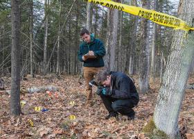Students gaining crime scene photography experience (NMU file photo)