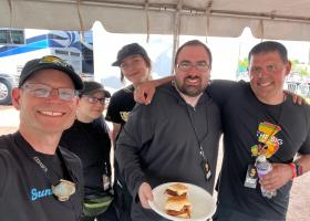 Left to right: Mark Shevy, Traci Zini, Madisun Pluszczynski, Dan Zini and Mike Picotte