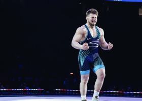 An emotional Jacobson after he defeated Spencer Woods (who formerly trained at NMU) in three rounds in the 87kg final: 8-2, 2-5 and 3-1 decisions. (Allie Grant Photography)